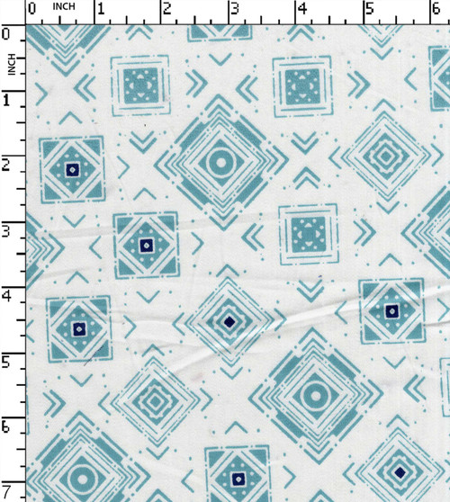 100% Cotton Printed Satin Broken Square
