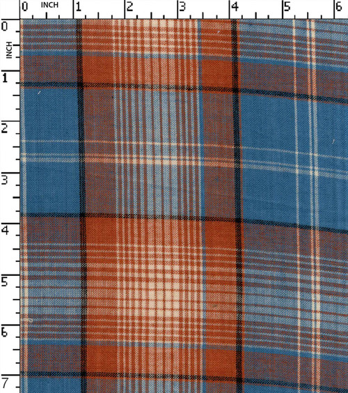 100% Cotton Yarn Dyed Plain Big Check