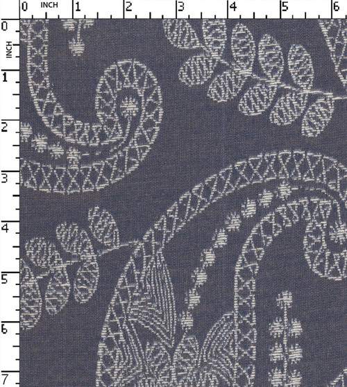 Cotton Polyester Yarn Dyed Jacquard Paisley
