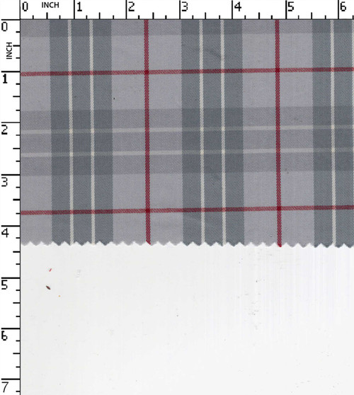 Cotton Polyester Lycra Yarn Dyed Twill Medium Check