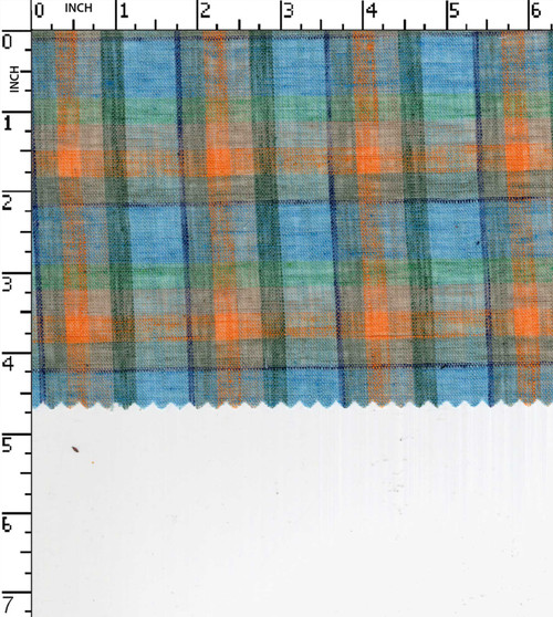 Cotton Polyester Yarn Dyed Plain Medium Check