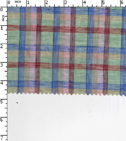 Cotton Polyester Yarn Dyed Plain Medium Check
