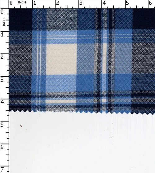 Cotton Polyester Yarn Dyed Dobby Big Check