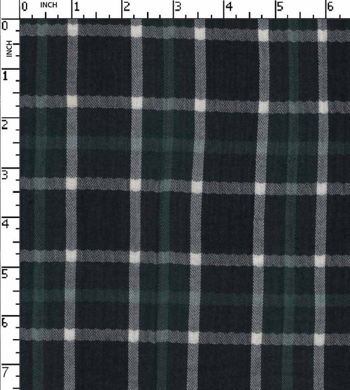 100% Cotton Yarn Dyed Herrigbone Medium Check Ht Navy/White/Teal   Gsm-122 Ake-9053-Ia