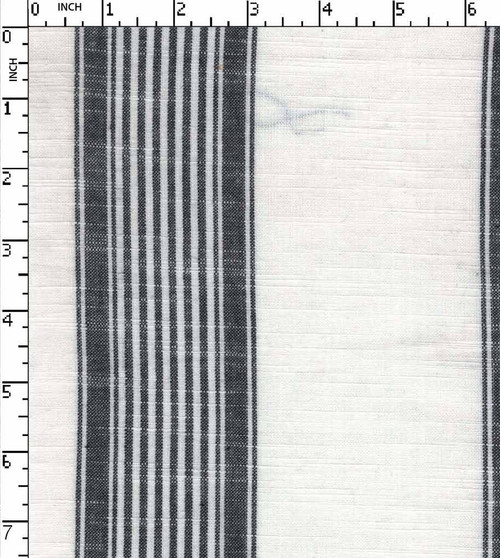 100% Cotton Yarn Dyed Plain Broad Stripe With Slub White/Black   Gsm-131 Ake-9069-Ia
