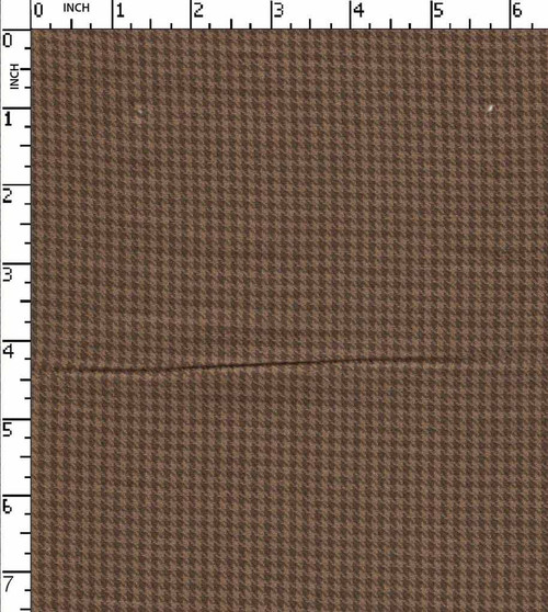 100% Cotton Yarn Dyed Houndstooth Ckeck Brown   Gsm-124 Jec-2543-Ia