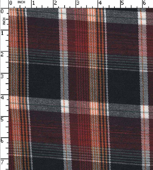 97% Cotton 3% Lycra Yarn Dyed Twill Big Check Navy/White/Chocolate/Yellow   Gsm-224 Shs-10068-Ia