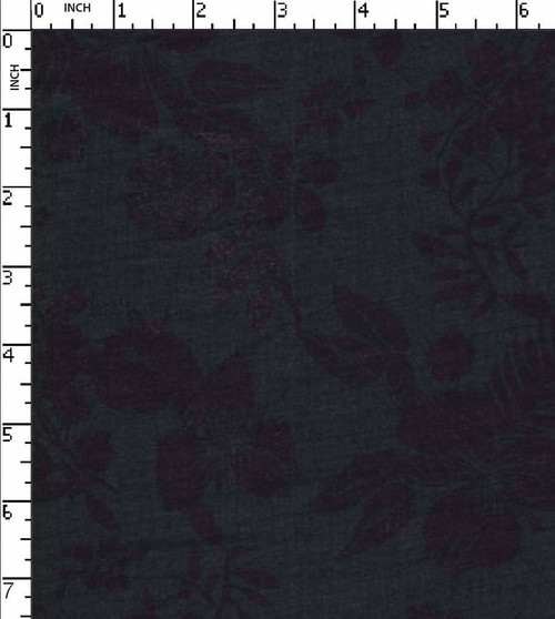 100% Cotton Printed Plain Flower Charcoal  60X60Sl-104X78 Gsm-81 Dec-3800-Ia