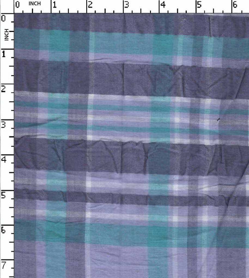 100% Cotton Yarn Dyed Seersucker Big Check L.Purple/Skyblue/Purple/White   Gsm-63 Ake-425-Ja