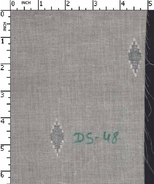 100% Cotton Greige Dobby Ikkat Cut Butta Silver Lurex   Gsm-66 Akt-Ds48-Ka