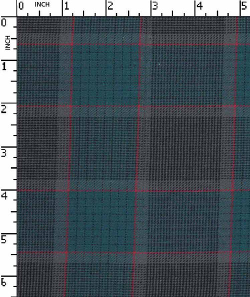 100% Cotton Yarn Dyed Twill Medim Check Peacock/Black/Grey/Pink   Gsm-112 Mif-3792-Bb