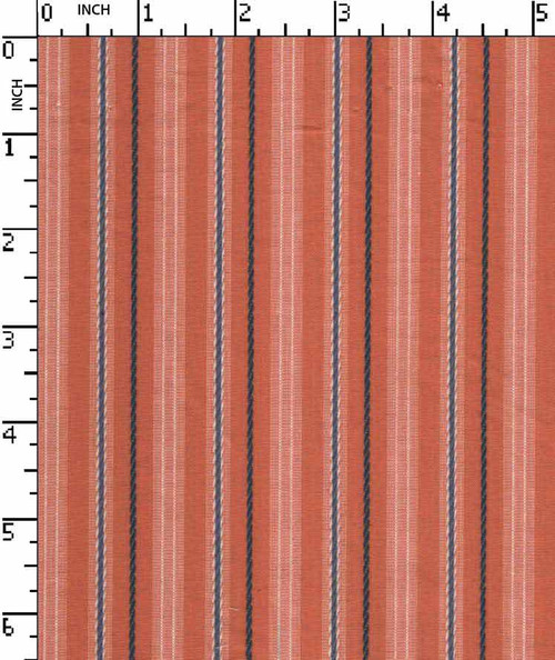 100% Cotton Yarn Dyed Plain Balanced Stripe Brown/Blue/White   Gsm-106 Mif-A109-Bb