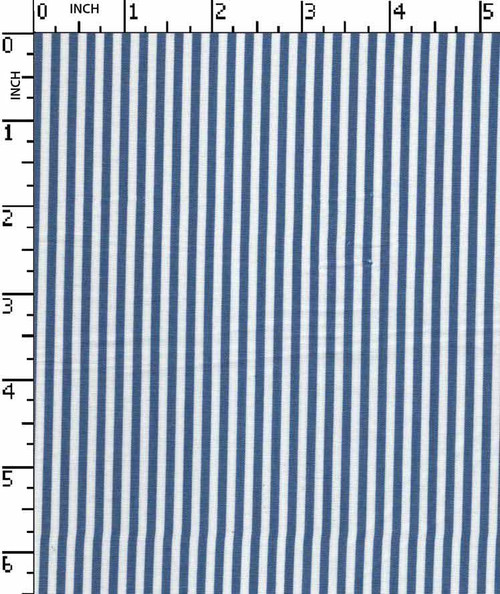 100% Cotton Yarn Dyed Plain Candy Stripe Blue/White   Gsm-110 Mif-1228-Bb