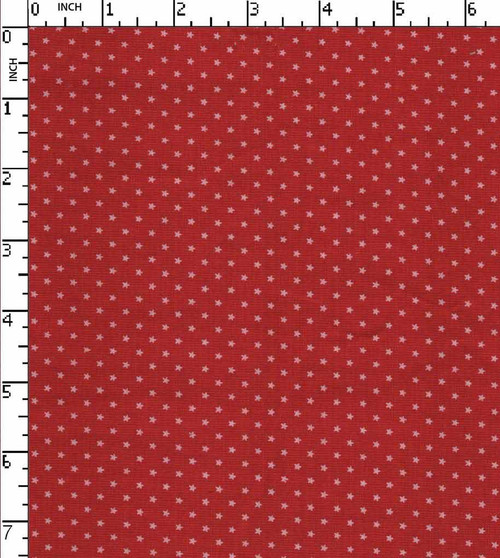100% Cotton  Printed Plain Star Red/White/Orange  Fil-A-Fil Gsm-122 Mif-3178-Bb
