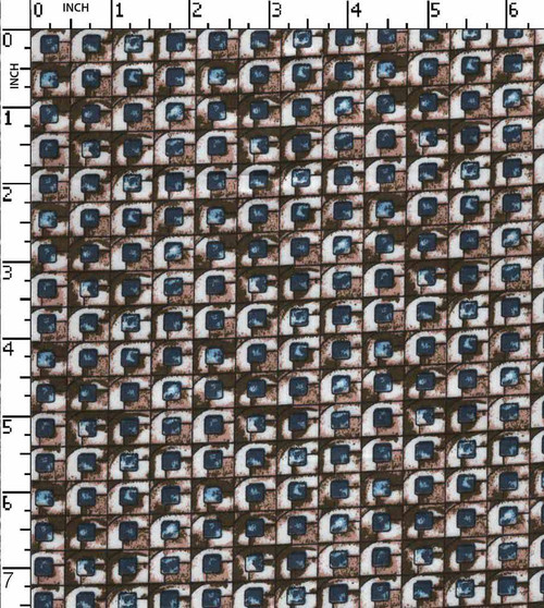 100% Cotton  Printed Satin Geometric White/Olive/Navy/Black   Gsm-115 Mif-2853-Bb