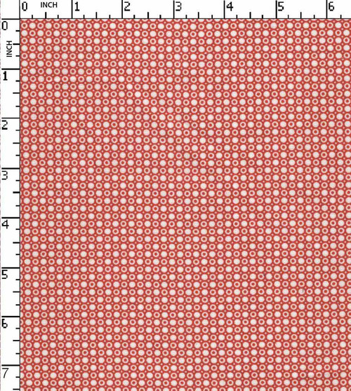 100% Cotton  Printed Plain Dotted Orange/White  Poplin Gsm-117 Mif-1840-Bb