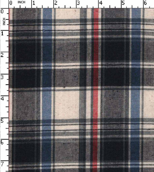 100% Cotton Yarn Dyed Plain Big Check White/Black/Red/Blue   Gsm-144 Jec-12728-Bb