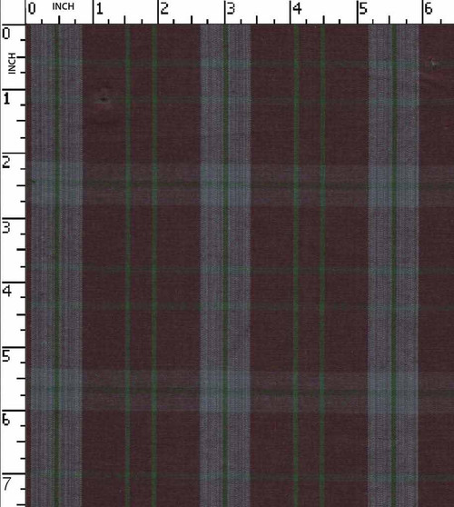 100% Cotton Yarn Dyed Plain Plaid Check Brown/Green/Grey   Gsm-114 Jec-12700-Bb