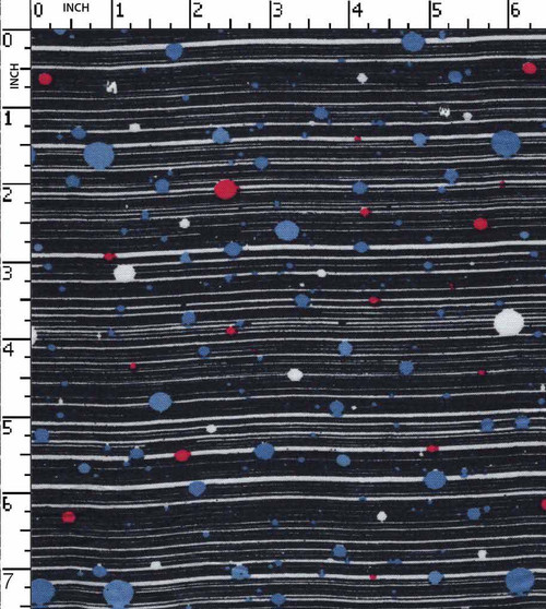 100% Rayon Printed Plain Stripe With Dot Navy/White/Blue/Pink   Gsm-129 Jec-Jpa348-Bb