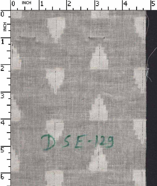 100% Cotton Greige Dobby Ikkat Cut Butta With Single Tar Silver Lurex   Gsm-85 Akt-Dse129-Bb