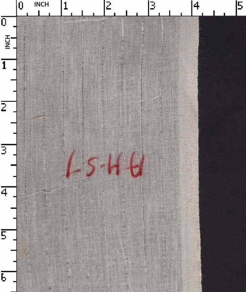 100% Cotton Greige Plain Pin Stripe Silver Lurex   Gsm-86 Akt-Ahs1-Bb