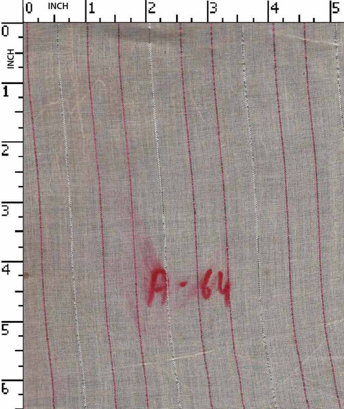 100% Cotton Greige Plain Pin Stripe Silver Lurex/Copper Lurex   Gsm-86 Akt-A64-Bb