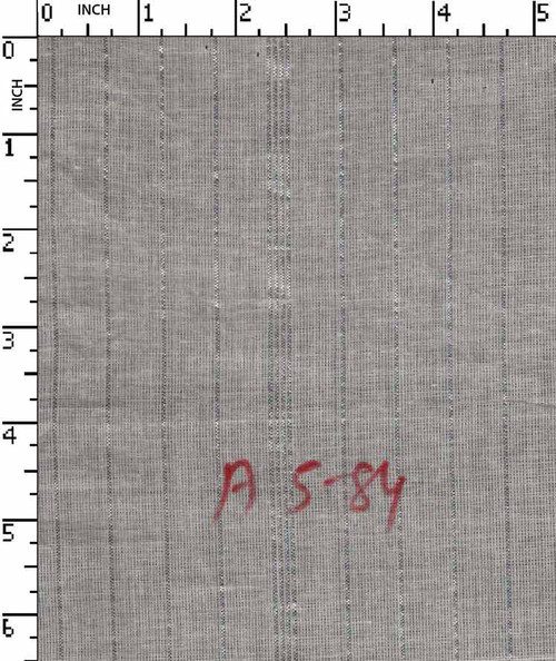 100% Cotton Greige Plain Barcode Stripe Silver Lurex   Gsm-57 Akt-As84-Bb