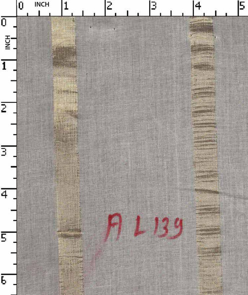 100% Cotton Greige Plain Awning Stripe Gold Lurex   Gsm-66 Akt-Al139-Bb
