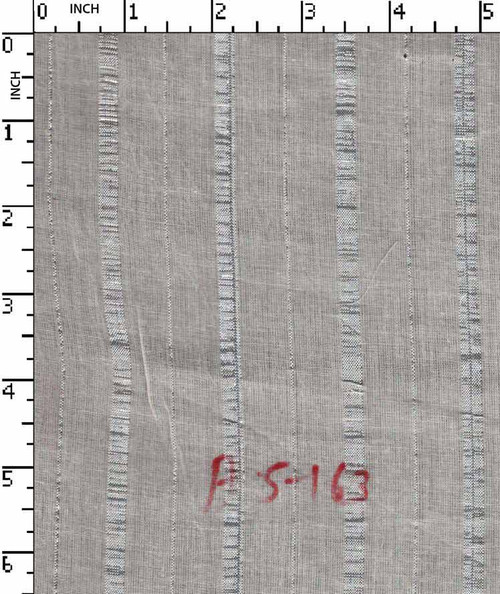 100% Cotton Greige Plain Awning Stripe Silver Lurex   Gsm-68 Akt-As163-Bb