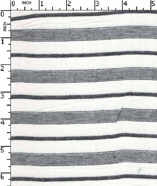 100% Cotton Yarn Dyed Matty Texture Stripe Black/White   Gsm-110 Sgk-36-Bb