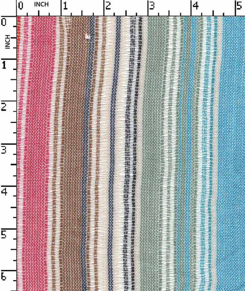 100% Viscose Yarn Dyed Plain Miss Dent  Stripe Blue/Brown/Pink/Red/White/Sage/Black   Gsm-96 Sgk-76-Bb