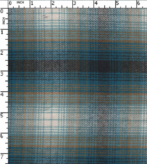 100% Cotton Yarn Dyed Twill  Flannel Check Blue/White/Black/Mustard Brushed  Gsm-186 Jec-13030-Cb