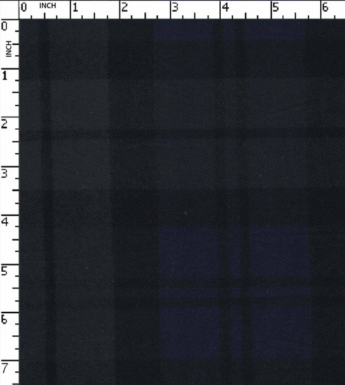 100% Cotton Yarn Dyed Twill Big Check Navy/Olive/Black Brushed  Gsm-189 Mcc-1013-Cb
