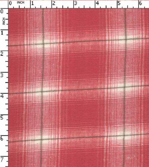 100% Cotton Yarn Dyed Twill Flannel Check Pink/White/Sage Brushed  Gsm-91 Wid-3235-Cb
