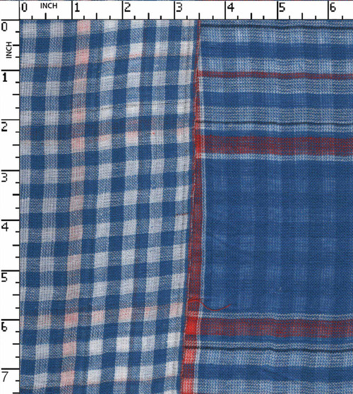 100% Cotton Yarn Dyed Plain Plaid Check White/Blue/Red/Navy Double Cloth  Gsm-101 Wid-1249-Cb