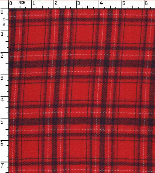 100% Cotton Yarn Dyed Twill Plaid Check Red/Navy/White Brushed  Gsm-146 Mcc-1528-Cb