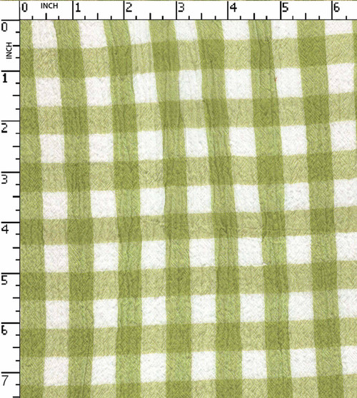 100% Cotton Yarn Dyed Plain Gingham Check With Hight Twist White/L.Green  40X40-80X68 Gsm-116 Sgk-3934-Db