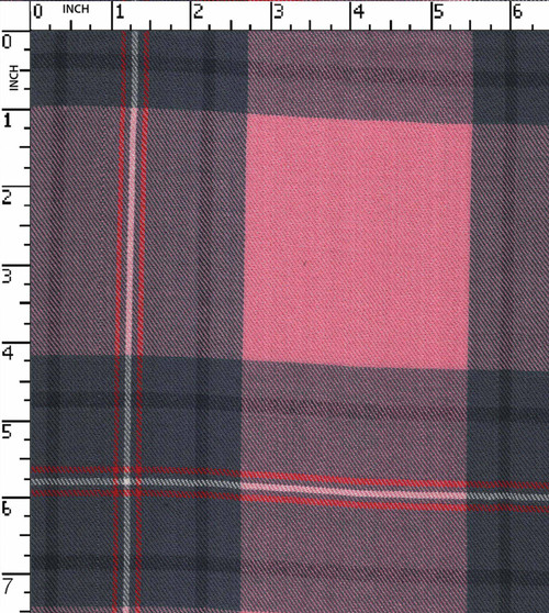 100% Viscose Yarn Dyed Twill Big Check Pink/Charcoal/Red/White/Black  30X30-90X70 Gsm-134 Sgk-3051-Db
