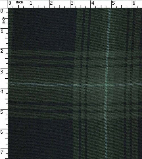 100% Viscose Yarn Dyed Twill Big Check D.Green/L.Green  30X30-90X70 Gsm-148 Sgk-1879-Db