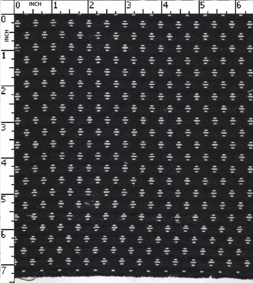 100% Cotton Yarn Dyed Dobby Stitch Butta Black/White   Gsm-184 Jec-2002-Db