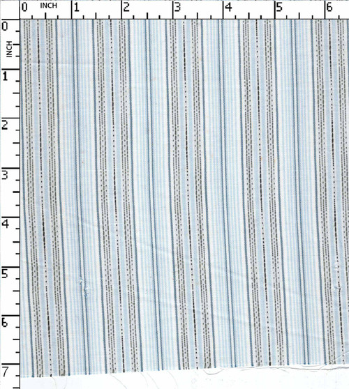 100% Cotton Yarn Dyed Dobby Stripe White/Blue/Grey/Black   Gsm-107 Jec-2008-Db