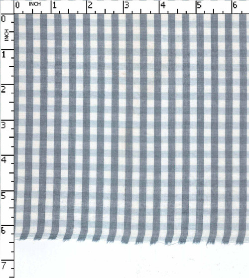 100% Cotton Yarn Dyed Plain Gingham Checks White/L.Grey   Gsm-94 Mcc-930-Db