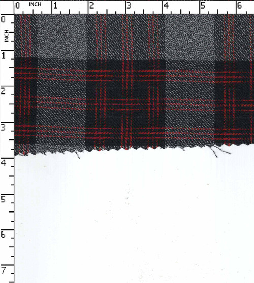 100% Cotton Yarn Dyed Dobby Grindal Check Black/Red/White  20S+2/40Sx20S+2/40S-58X60 Gsm-126 Dfd-19100133-Db