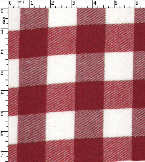 100% Cotton Yarn Dyed Twill Buffalo Check Red/White/Gold Lurex   Gsm-131 Mcc-8418-Db