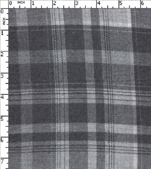 100% Cotton Yarn Dyed Twill Big Check D.Grey/White/Silver Lurex Brushed  Gsm-141 Mcc-8419-Db