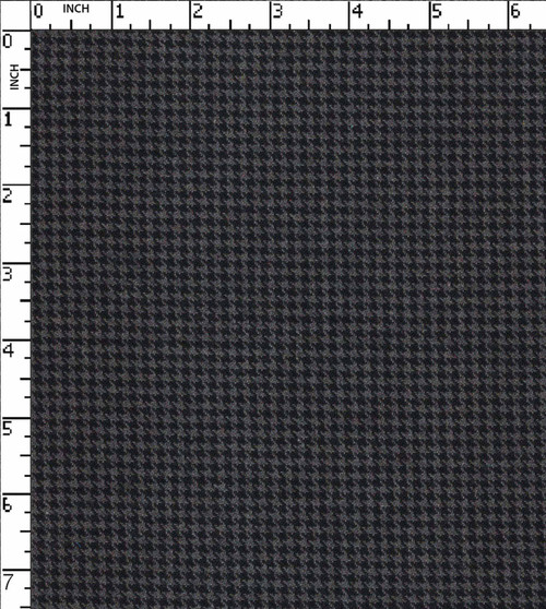 100% Cotton Yarn Dyed Houndstooth Shirting Black/Grey   Gsm-195 Mcc-8430-Db