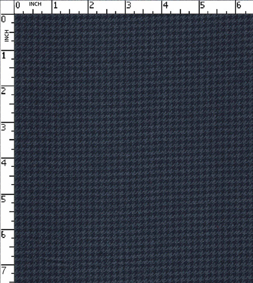 100% Cotton Yarn Dyed Houndstooth Shirting Blue/Navy   Gsm-191 Mcc-8431-Db