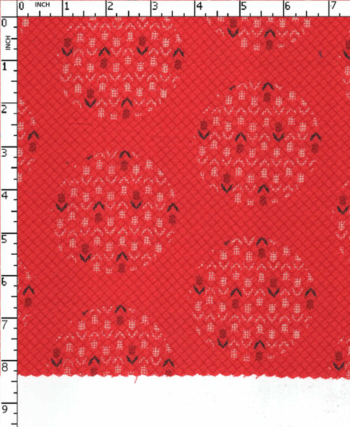 100% Viscose Printed Plain Traditional Brt.Red/Beige/Black/Red  30Sx30S-80X64 Gsm-126 Dfd-1014-Db