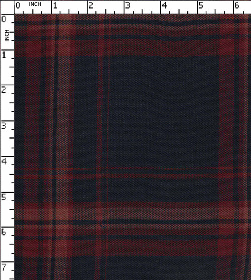 100% Viscose Yarn Dyed Plain Big Check Navy/Maroon/Brown  20X20-56X48 Gsm-123 Vec-10154-Gb