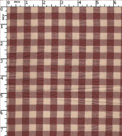 Cotton Viscose Yarn Dyed Seersucker Gingham Check Brown/Lt.Brown  30+30X30+30-80X72 Gsm-125 Vec-11029-Gb